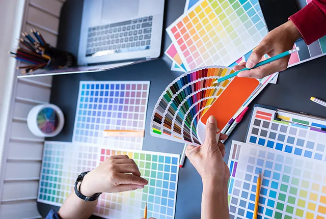 Muestras de colores Pantone en Printy